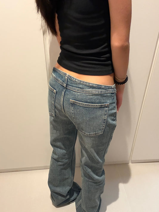 Cotton on tie low-waisted flared bootcut