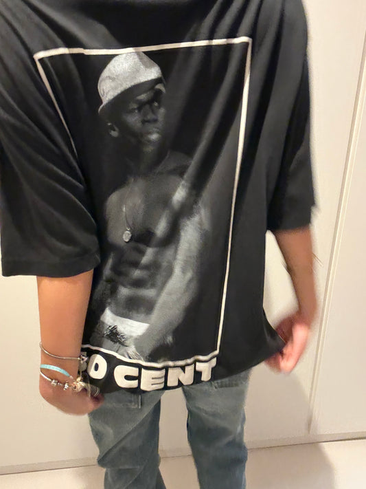 50 cent oversized graphic tee