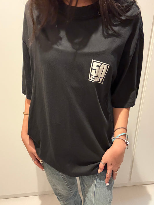 50 cent oversized graphic tee