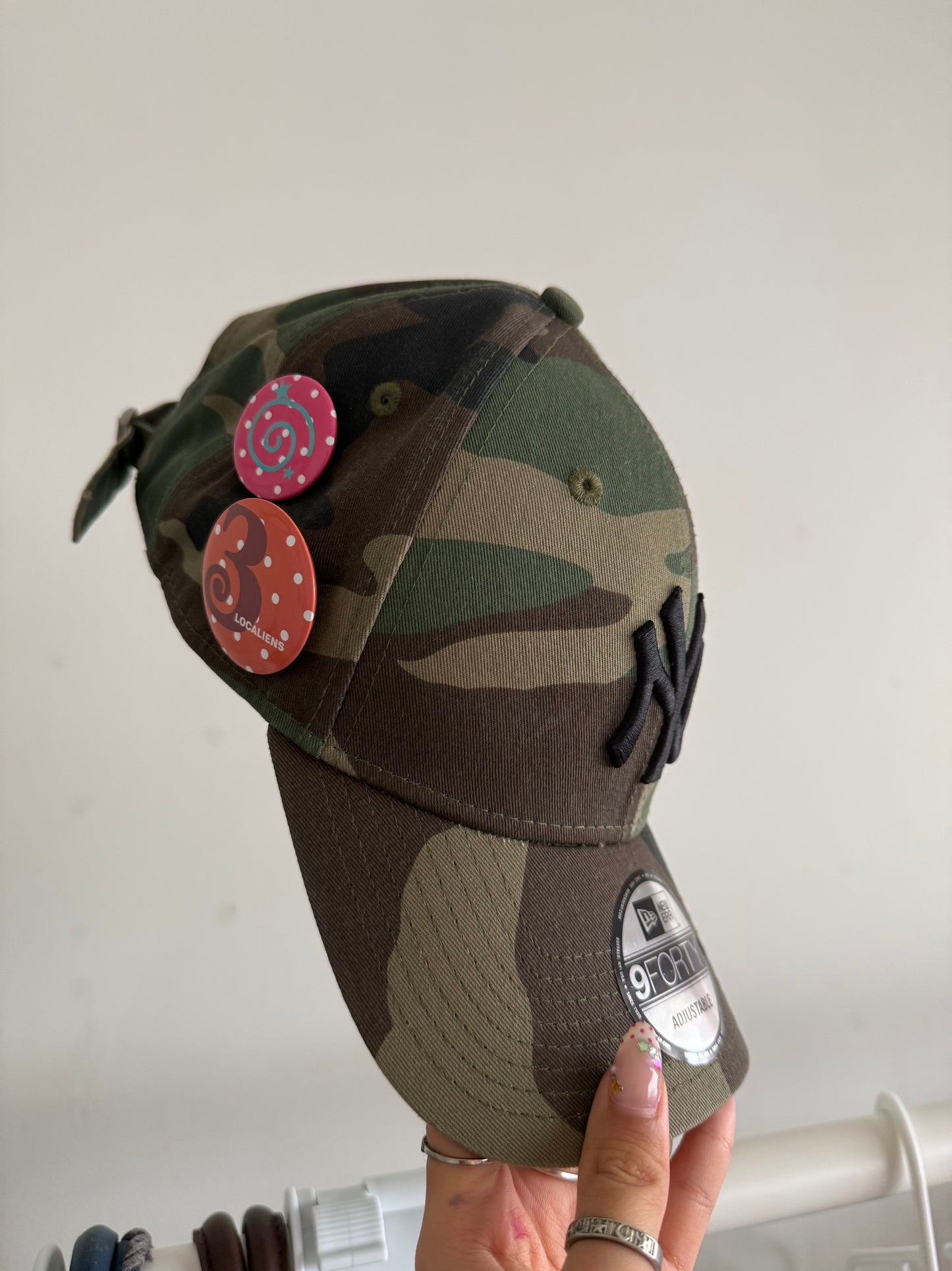 newera camo fitted cap